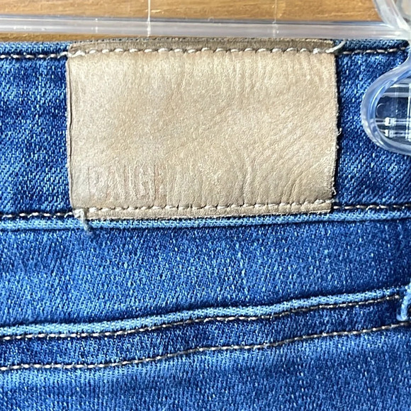 Paige‎ Womens jeans 28 Blue Verdugo Crop Stretch Distressed premium denim holes - Picture 6 of 11